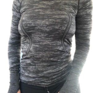 Lululemon Swiftly Relaxed Long Sleeve Top - Heathered Gray Sz 10